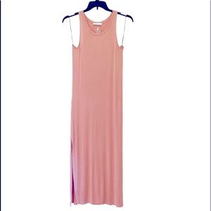 Dusty Rose Pink Sleeveless Maxi Dress by Excuse Me, I have to go be Awesome! Sm.